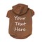 Brown Personalized Dog Hoodie - Coffee Custom Dog Sweatshirt - Dog Apparel product 1